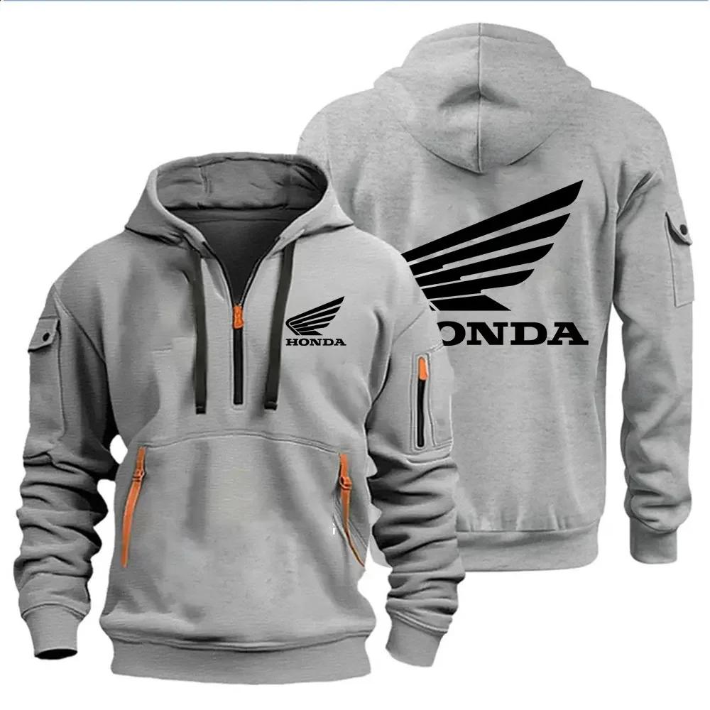 Sweats à capuche pour hommes vestes de moto Honda Wings Logo imprimé sweat pull vestes de moto à la 