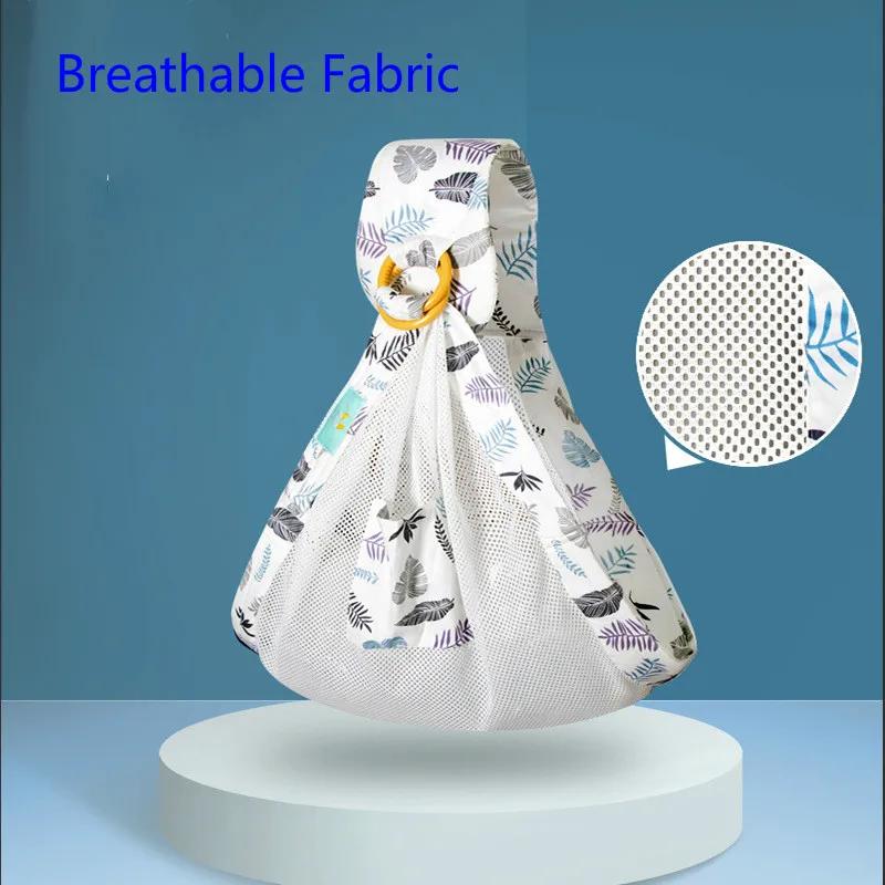 Écharpe porte-bébé ajustable, écharpe frontale pour bébé, écharpe souple pour nouveau-nés kangourou