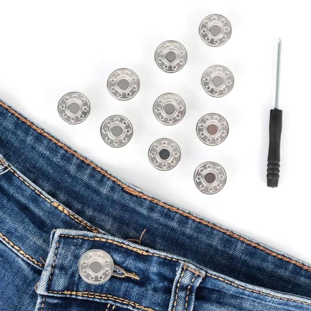 Lèvent de taille réglables sans clous pour jeans, extensions de taille, poignées amovibles, vêtement