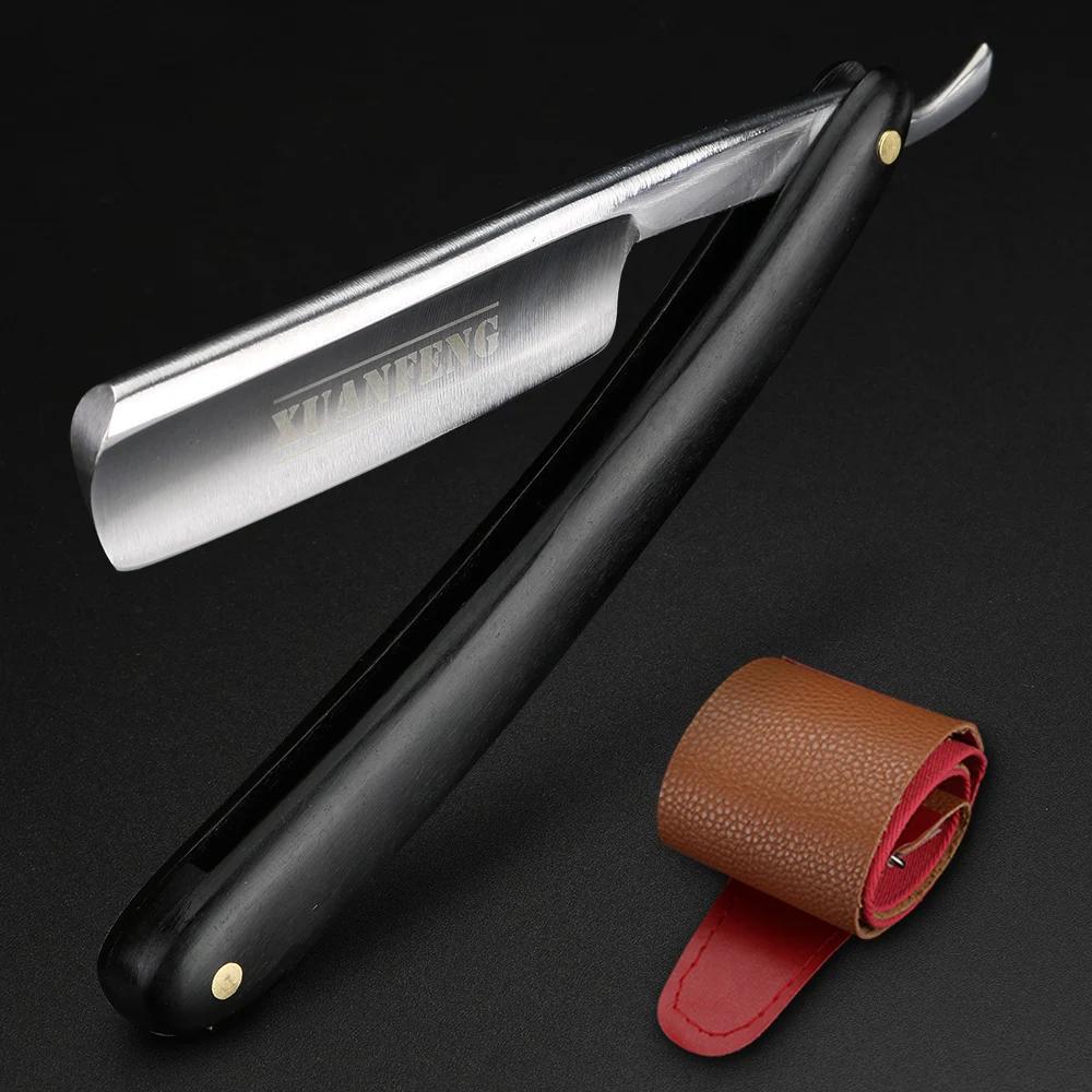 XUAN FENG rasoir pliant traditionnel acier trempé haute dureté rasoir droit pointu rasoir pour homme
