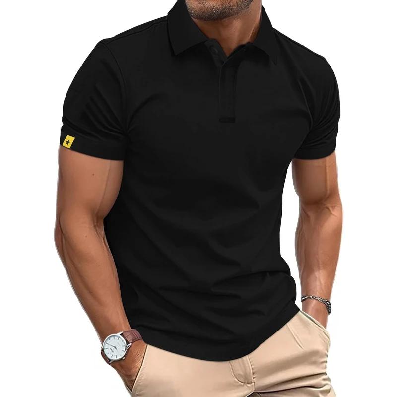 Polo d'été à manches courtes pour hommes, t-shirt de Sport décontracté, Business, léger, boutons, St