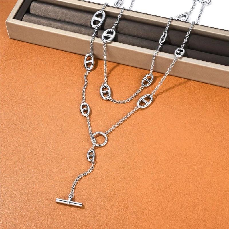 Vente flash : collier couple en acier inoxydable, bracelet multi-couches multifonctionnel et tendanc