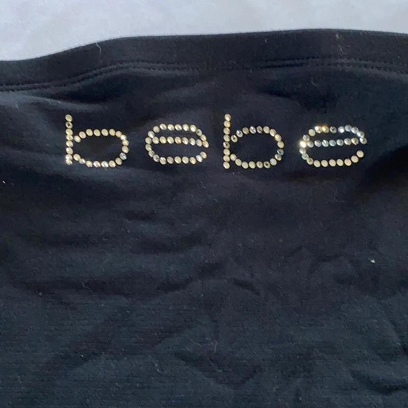 Y2k strass Bebe lettre impression T-shirt femmes bébé T-shirt Vintage été Punk décontracté haut cour