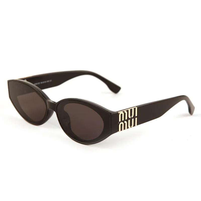 Lunettes de soleil Glamour Fashion 2025 pour femmes, lunettes de créateur ovales de luxe pour hommes