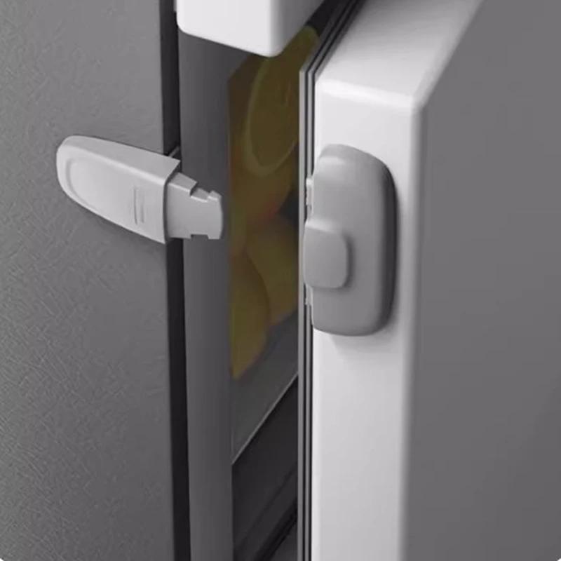 Serrure de porte pour réfrigérateur, congélateur et armoire, loquet de sécurité pour bébé et enfant 