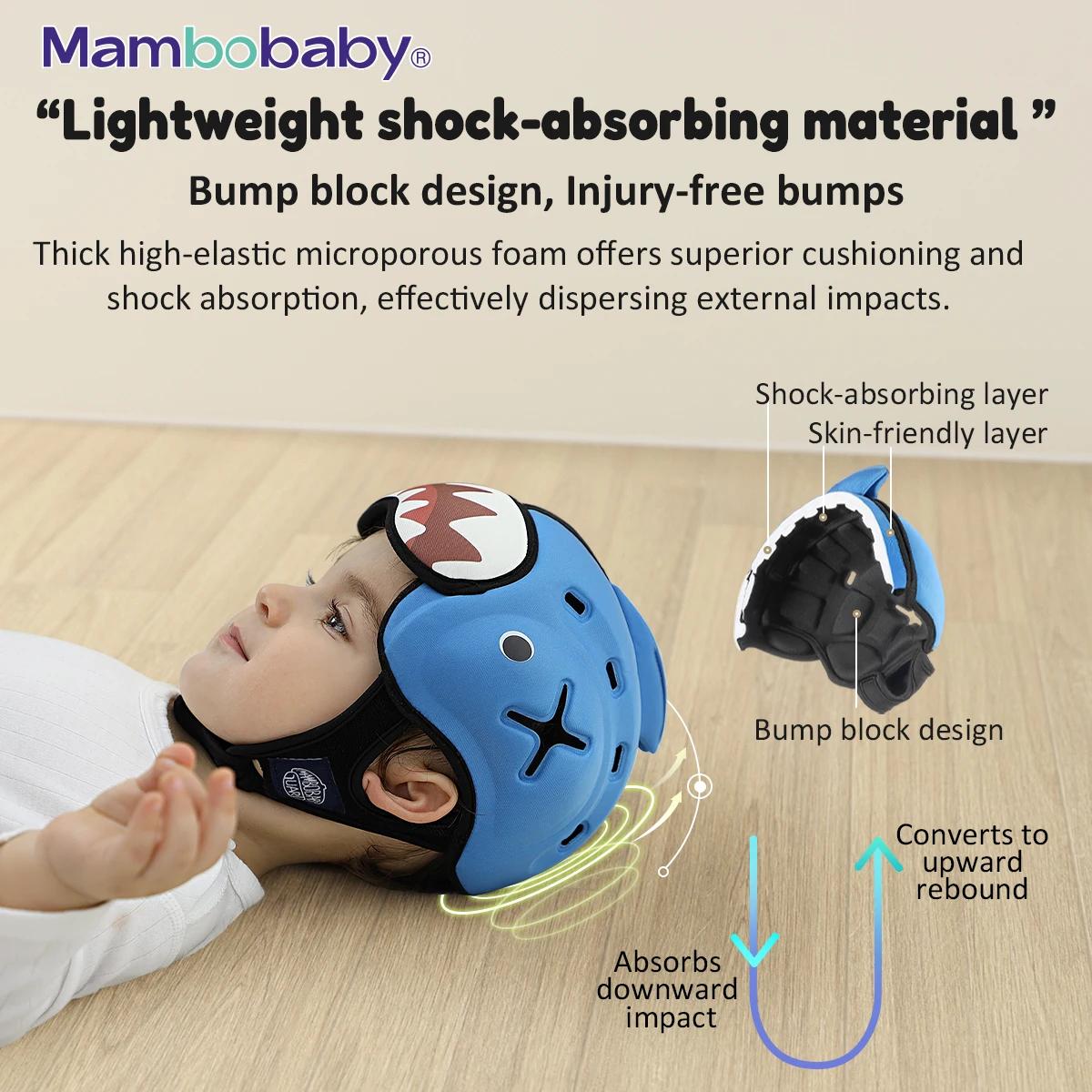 Mambobaby Casque Anti-Choc Safe pour bébé, couvre-chef de protection de tête pour nourrissons, appre