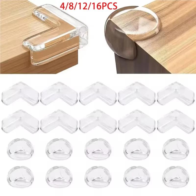 Protection d'angle de table en silicone pour la sécurité des bébés, protection transparente des bord
