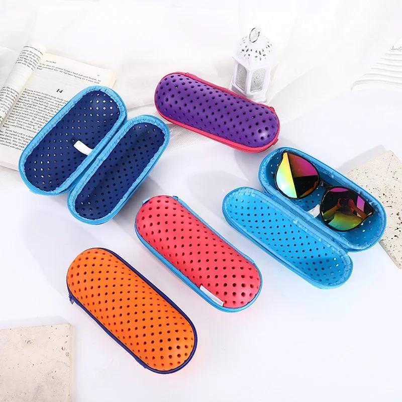 Housse de protection pour lunettes de natation, 1 pièce, boîte de protection souple avec trou de Dra