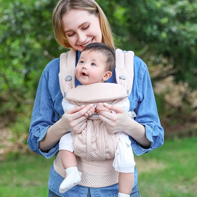 Avec boîte et instructions Breeze 360 Porte-bébé ergonomique Toutes positions Sling Wrap Sac à dos 0