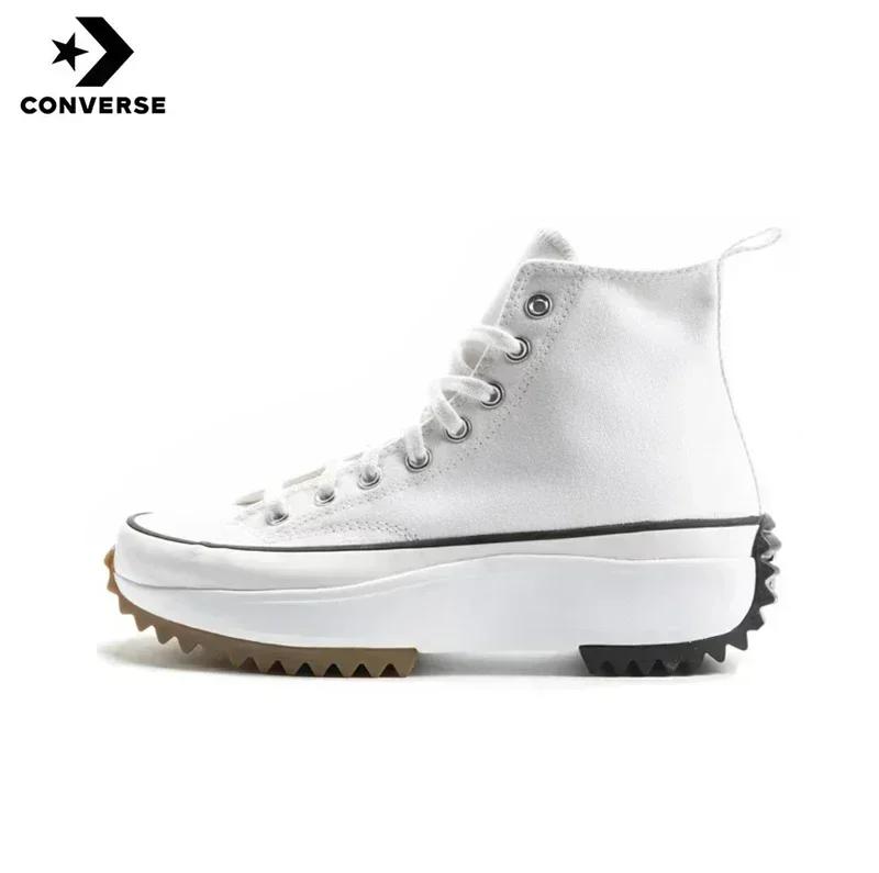 2025 Converse Run Star blanc noir gomme 168817C Absorption des chocs résistant à l'usure haut semell