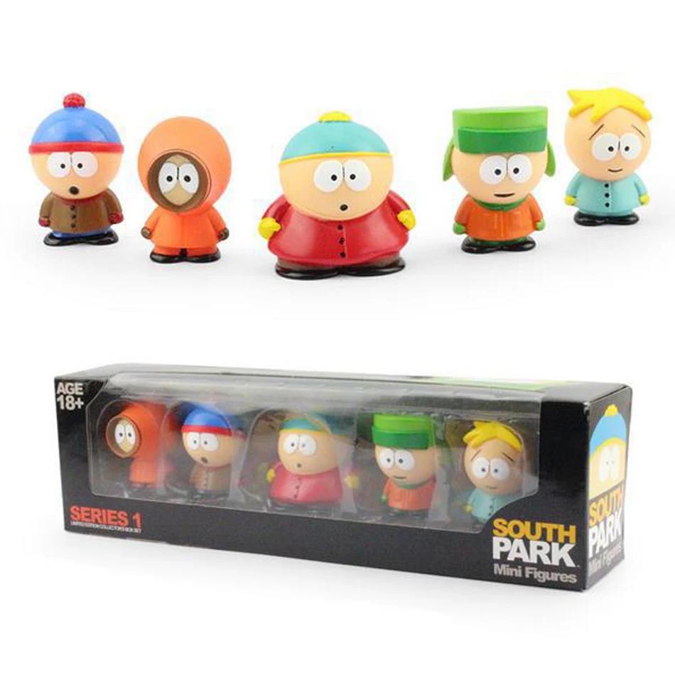 Ensemble de figurines d'action du parc du sud, 6cm, 5 pièces, jouet Stan Eric, poupée du parc austra