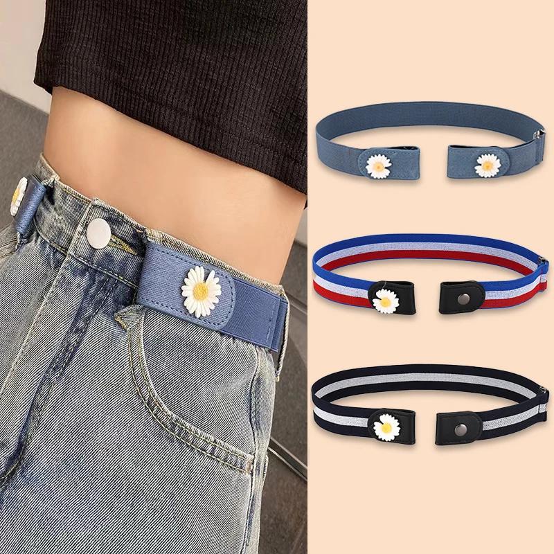 Ceintures pour femmes sans boucle taille jean pantalon sans boucle extensible taille élastique femme