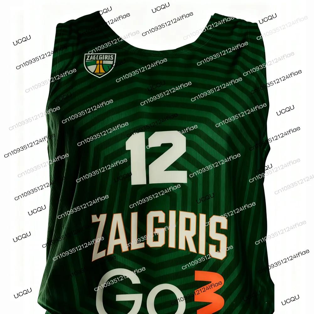 Maillot de basket-ball de compétition européenne Zalgiris Kaunas 2026 - Kit de maillot de basket-bal