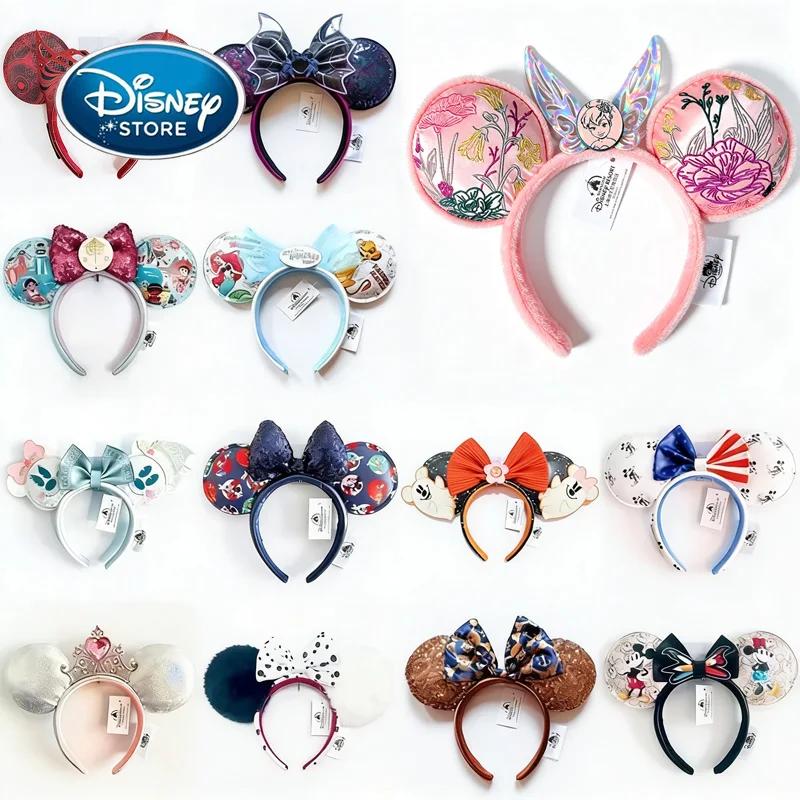 Bandeau princesse Disney Mickey oreille raiponce neige blanche, nœud à paillettes, cerceau pour chev