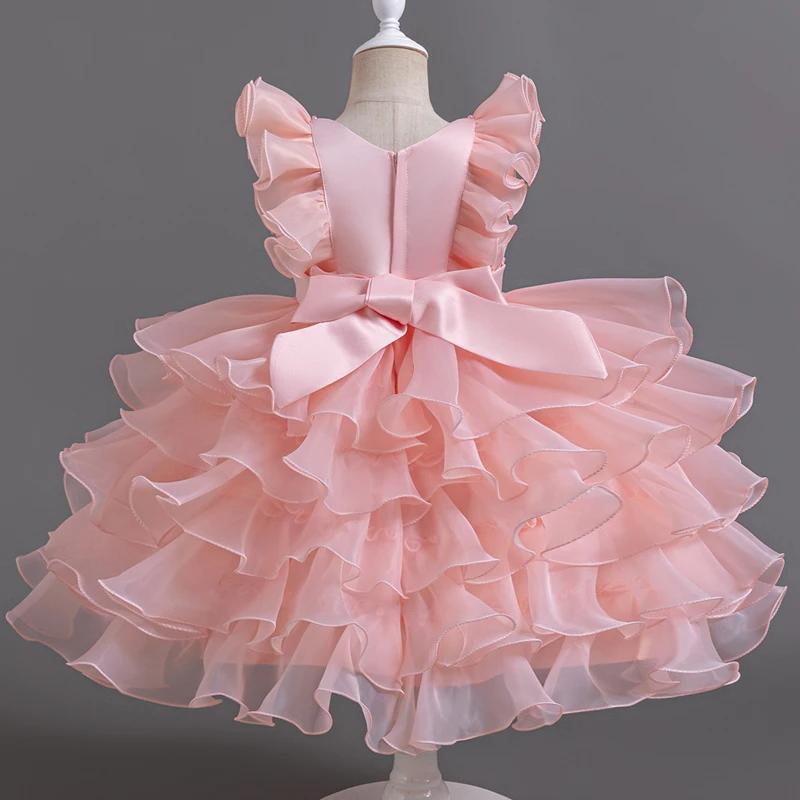 Robe de Bal Élégante Rose à Paillettes pour Bébé Fille de 3 à 10 Ans, Boutique, ixd'Anniversaire