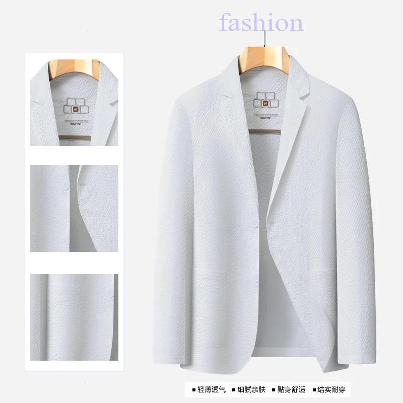 Veste décontractée de protection solaire pour homme de haute qualité, de couleur moyenne à claire, f