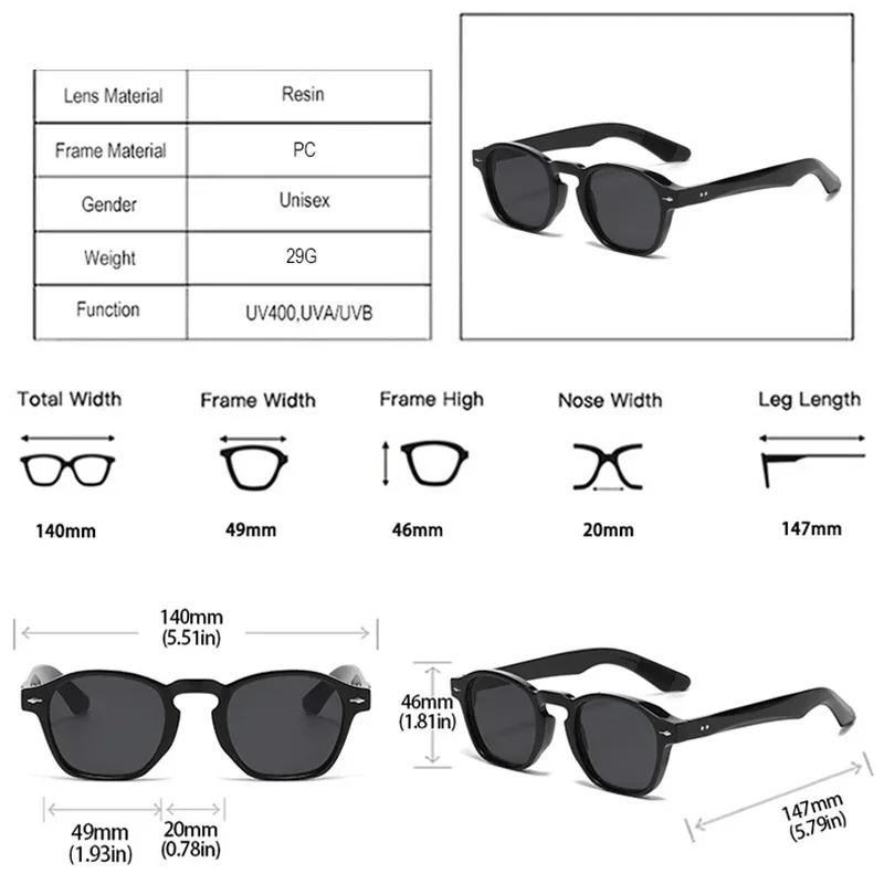 JNPCXI rétro Rivets hommes lunettes de soleil carrées mode bleu vert tendance nuances UV400 femmes c