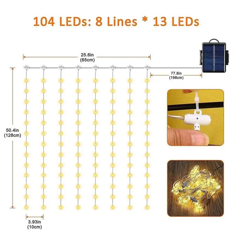 Parasol de Patio éclairé par LED solaire, parapluie suspendu en porte-à-faux avec 8 Modes de luminos