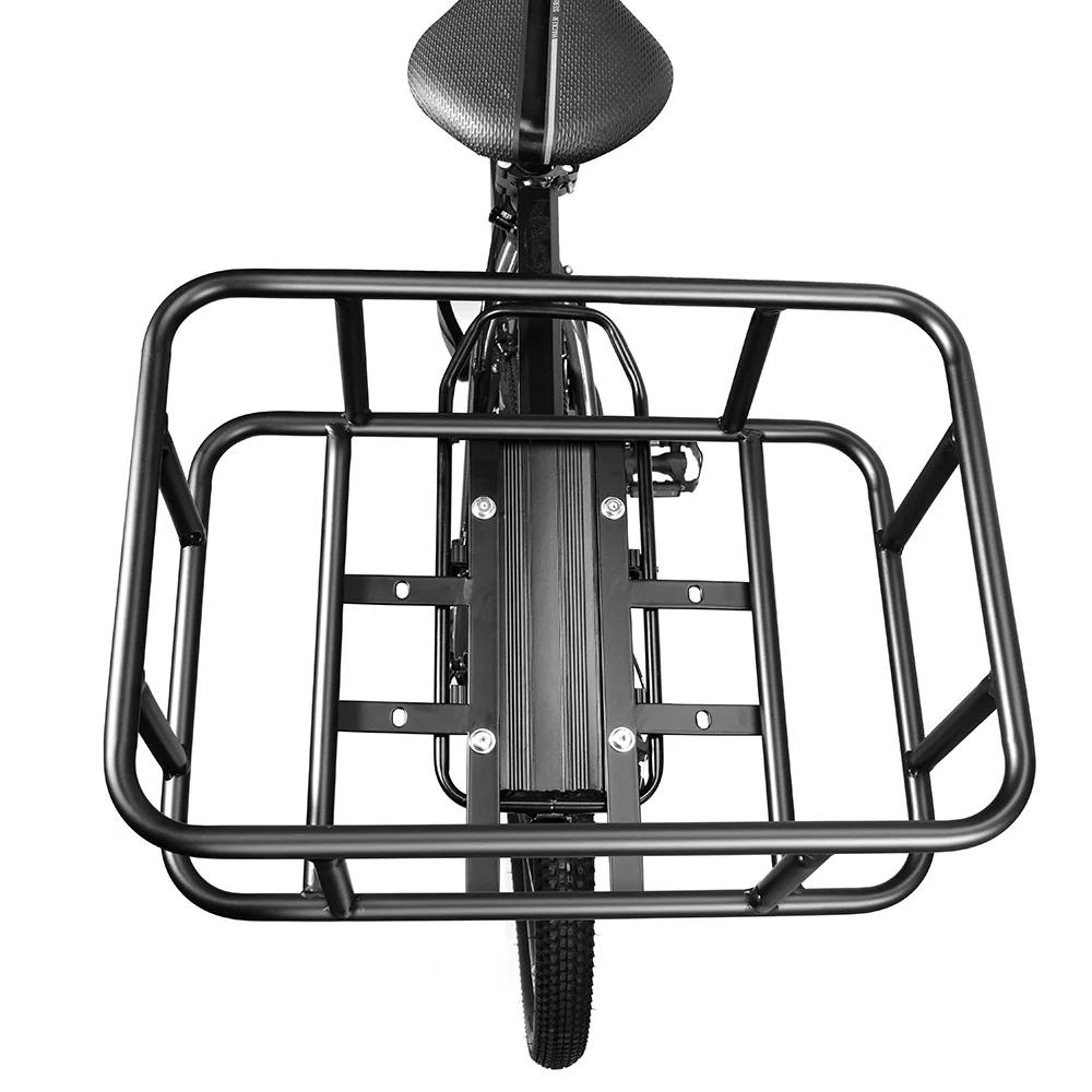 Panier de vélo arrière avec grand panier de support de vélo arrière pour vélo, panier de vélo arrièr