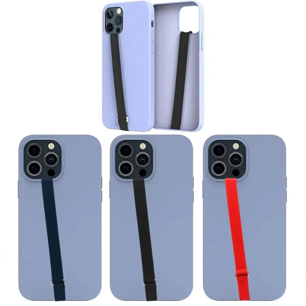 Slicone Grip téléphone main doigt anneau support sangle cordes bracelet main bande pour Samsung pour