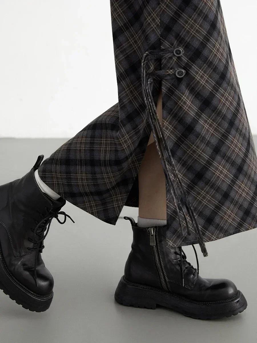 CHIC VEN – jupe longue décontractée pour femmes, nouveau Style doux et Cool, taille haute, fente à c
