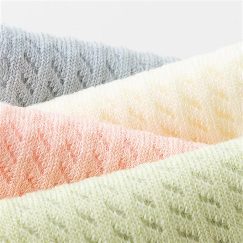 3 paires/lot chaussettes nouveau-né pour fille garçon 0-5 ans été mince coton maille infantile bébé 