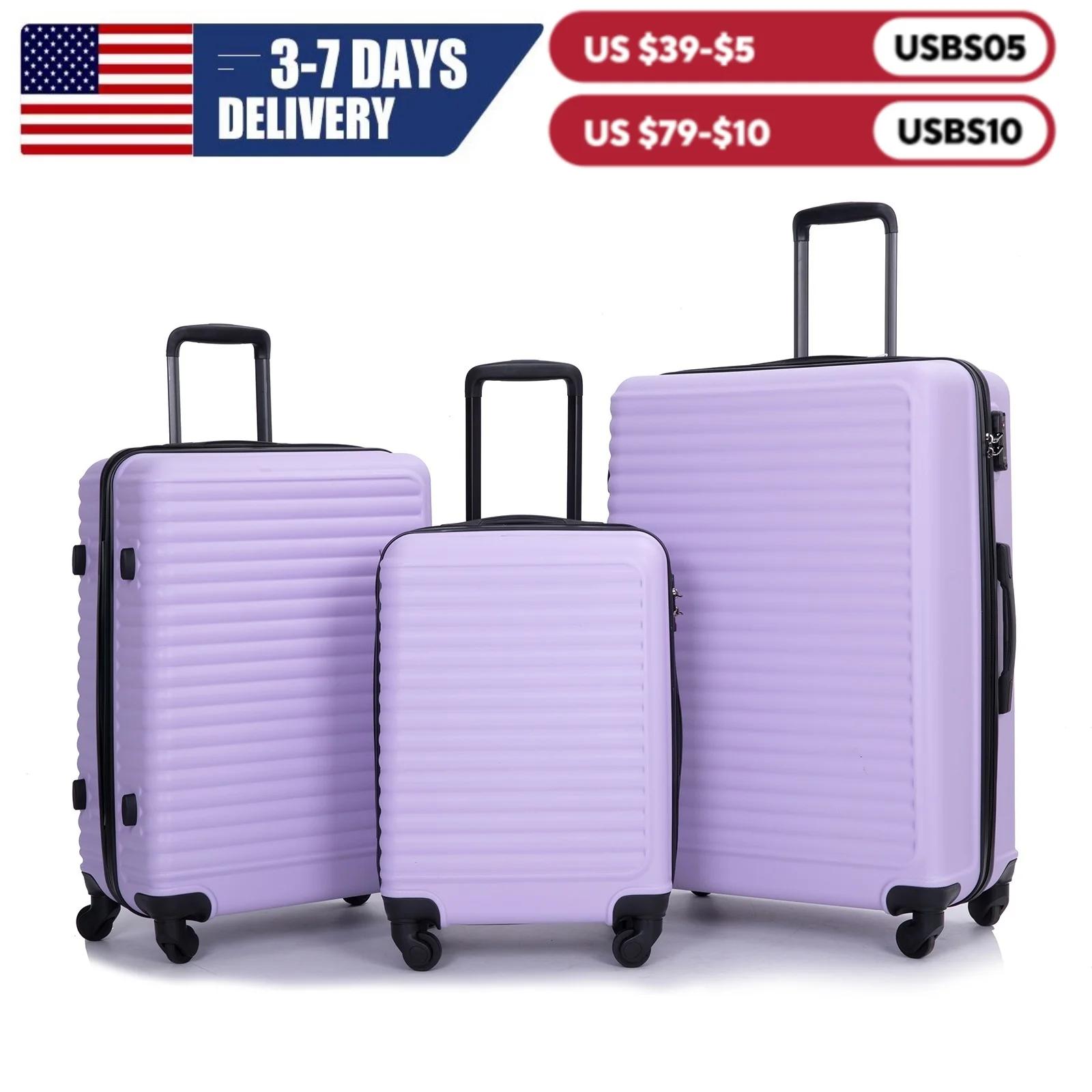 Travelhouse-Ensemble de bagages à coque rigide, valise légère, roues tournantes à verrouillage TSA, 