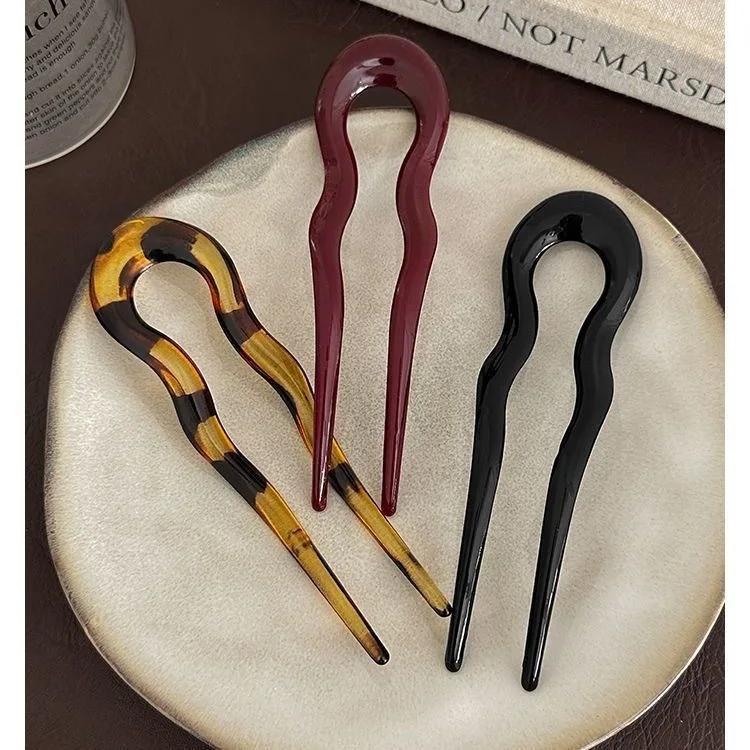 Pince à cheveux en acétate vintage pour femmes et filles, pince à cheveux papillon doux, barrettes e