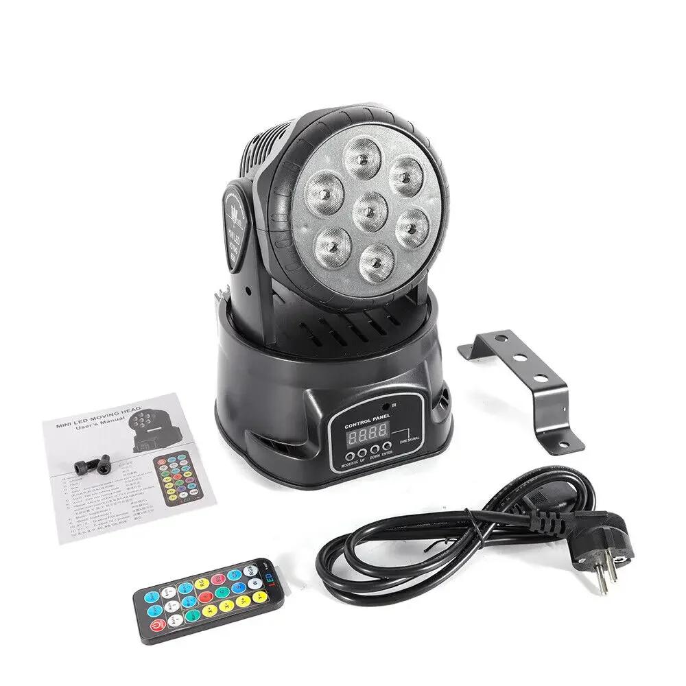 NOUVEAU Projecteur LED à tête mobile pour soirée, lumière disco RGBW pour bar, effets lumineux, club