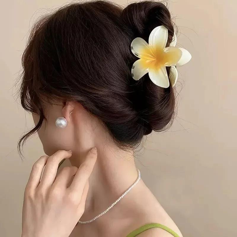 Pinces à cheveux en forme d'œuf, 3 ou 18 pièces, dégradé de couleur bonbon, fleurs adaptées au quoti