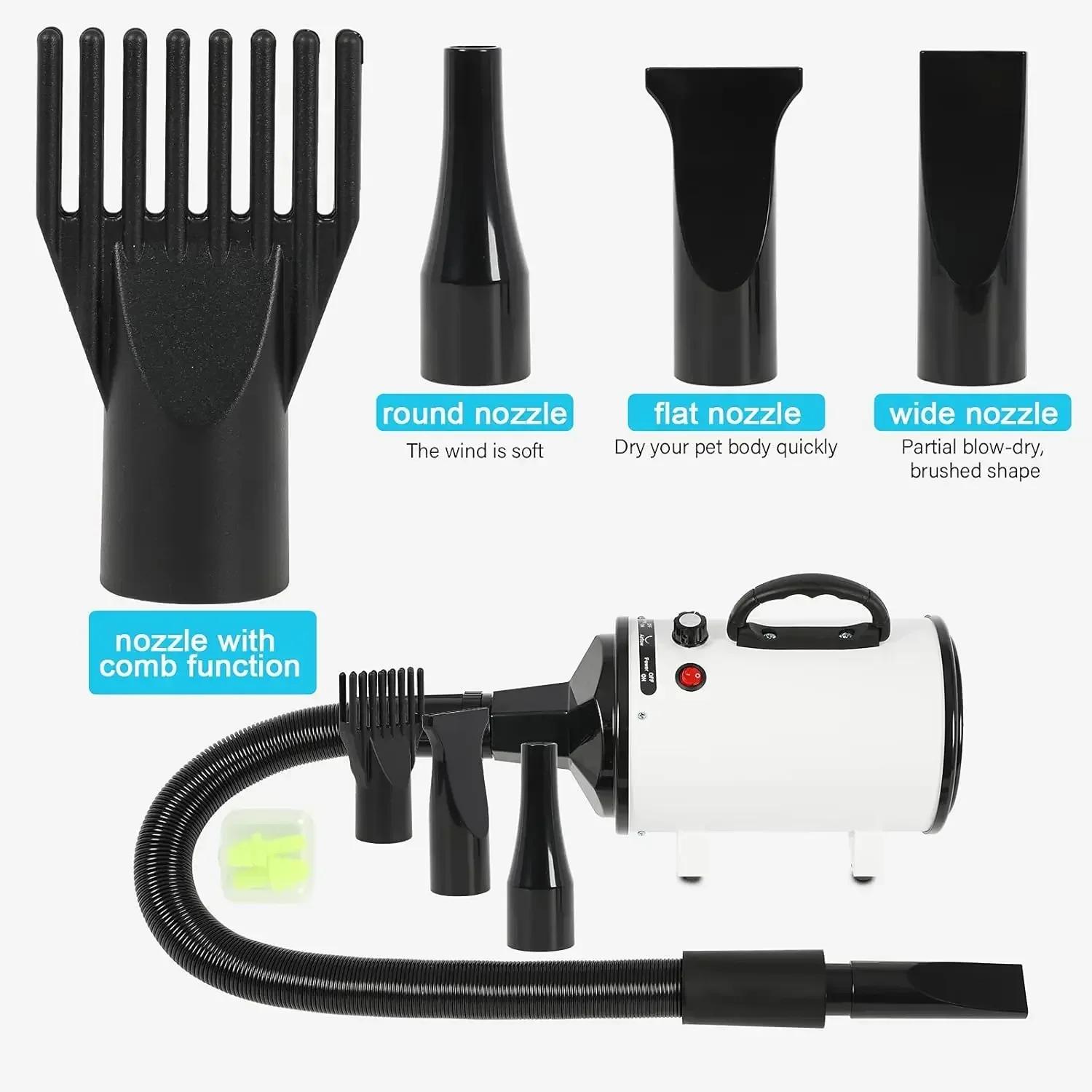 Sèche-cheveux rapide et silencieux pour animaux de compagnie, souffleur de toilettage pour chiens, v