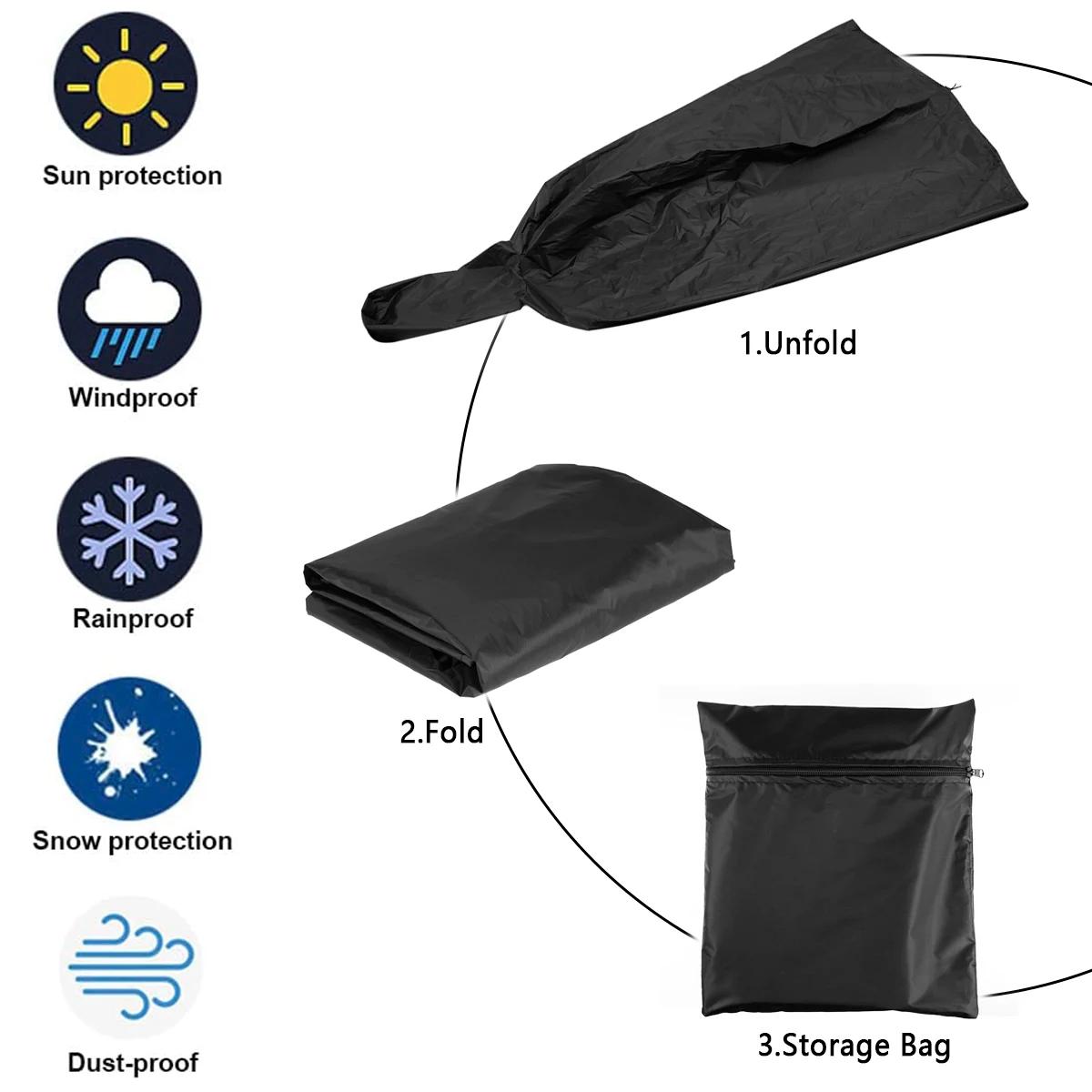 Juste de protection étanche pour four à pizza, grill Oxford, extérieur, 170x65x55 cm