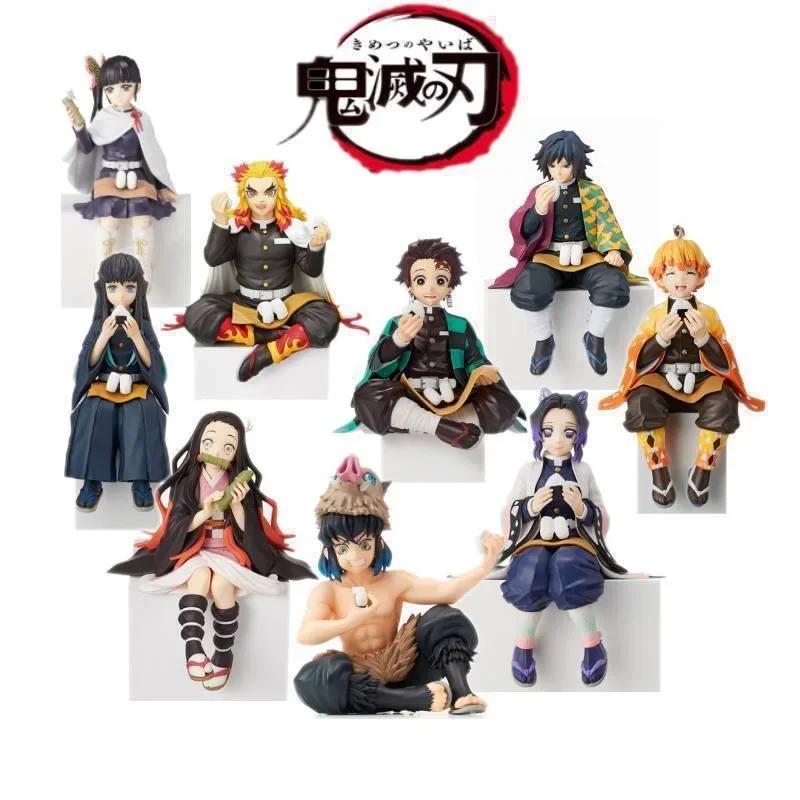 Figurines d'action Demon Slayer, Tanjirou Tomioka GiyuuZenitsu Kochou Nezuko, poupée de collection, 