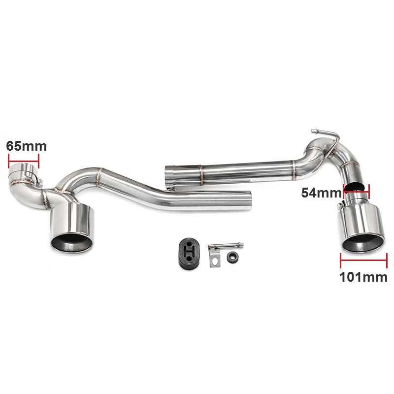 Accessoires de voiture double pointe d'échappement pour BMW E90 E92 320i 318i Up 325i Look tuyau d'é
