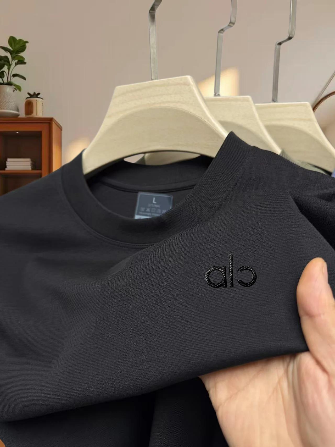 T-shirt à col rond avec badge lettres, nouvelle collection été, marque de mode de luxe, personnalisé