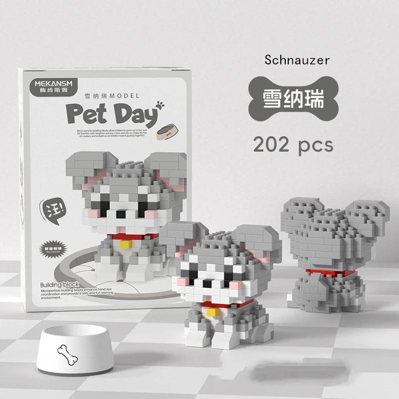Petits animaux de compagnie mignons, 18 styles, petits chiens et chats, série de modèles de nuits de