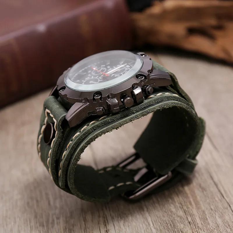Montres à Quartz pour hommes montre-Bracelet de luxe 2024 bracelet en peau de vache montre de Style 