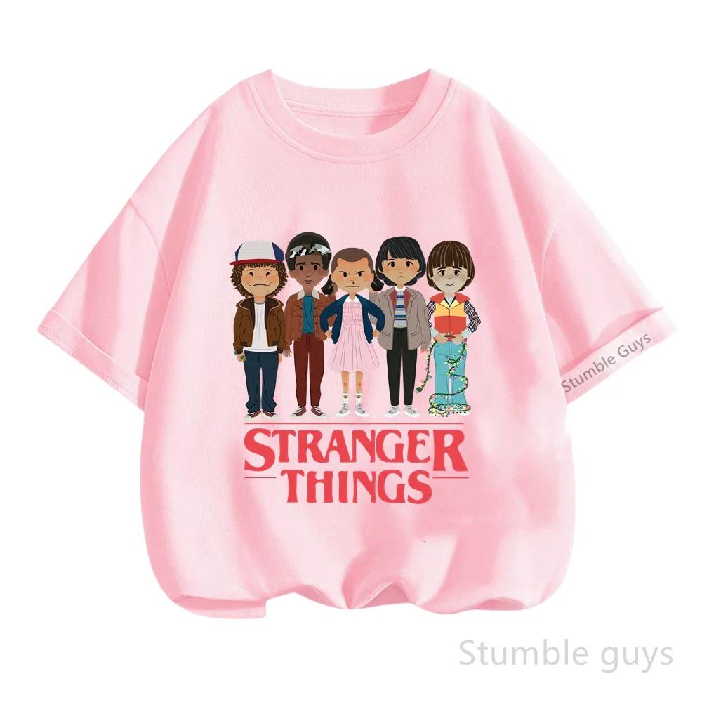 T-shirt en coton doux pour enfants, vêtements d'été pour garçons et filles, t-shirt à manches courte