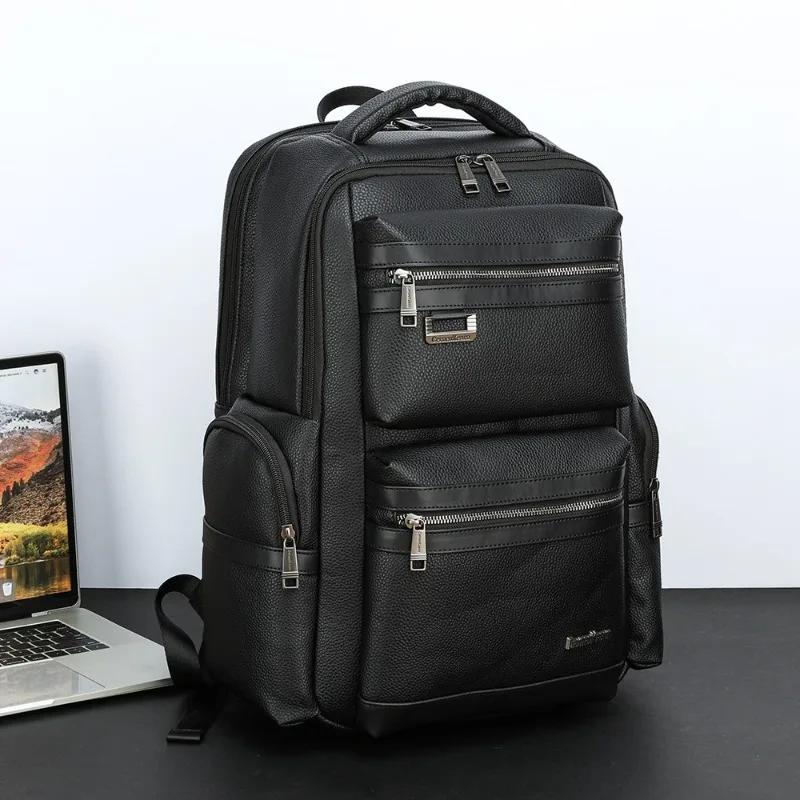 Sac à dos de luxe hommes grande capacité sacs de voyage affaires 16 pouces sac à dos pour ordinateur