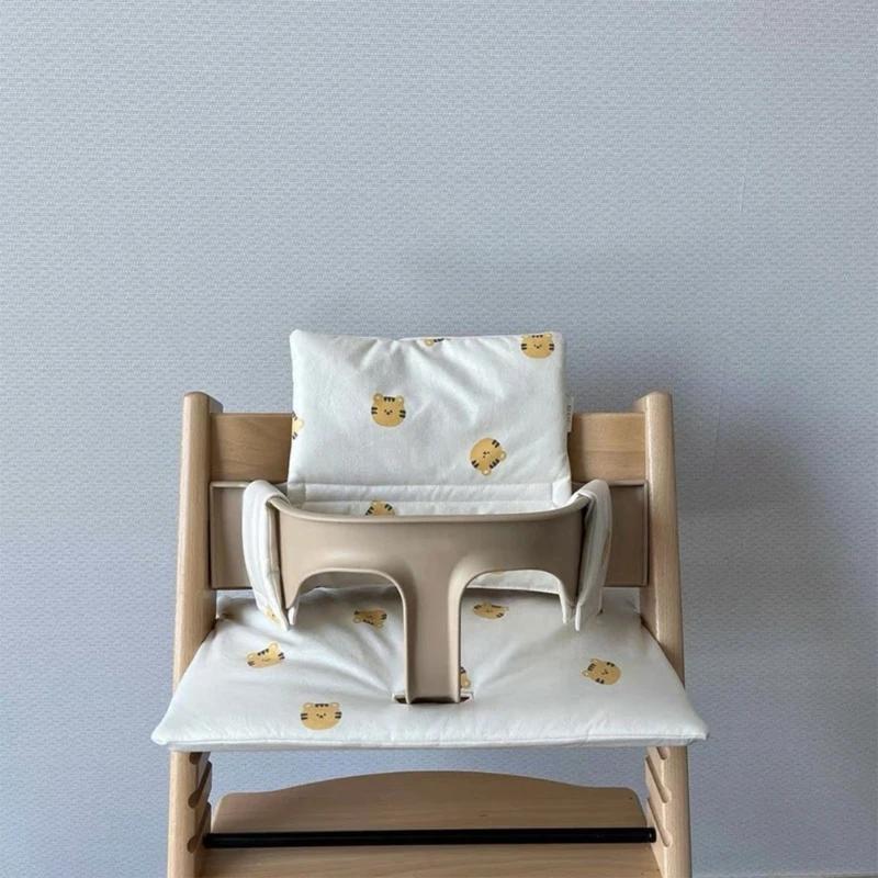 Coussin de chaise haute pour bébé, doux, lavable, siège quehigh, doublure en polymère, coussin de do