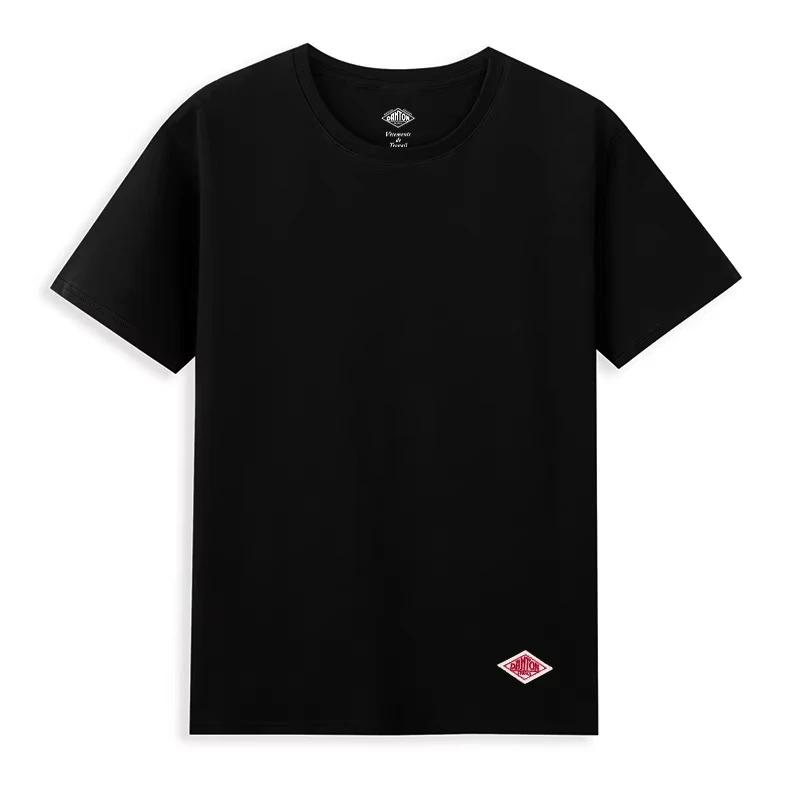 T-shirt unisexe en coton à manches courtes, coupe symétrique, collection mode 2026
