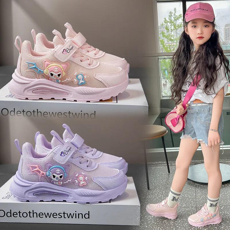 Chaussures de sport filles Sanrio 2026 Kuromi Hello Kitty - Confort extérieur voyage course printemps automne