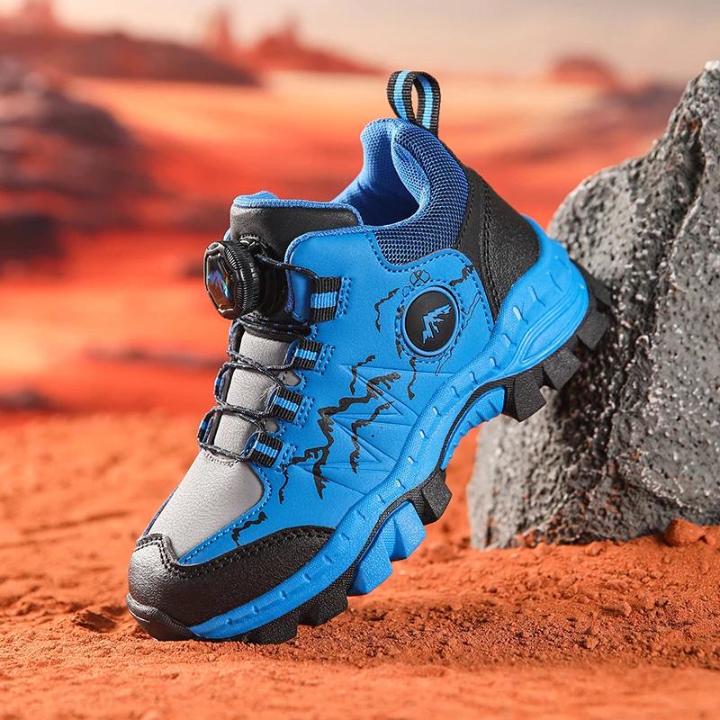 Chaussures de randonnée antidérapantes pour enfants, chaussures d'extérieur chaudes pour enfants, al