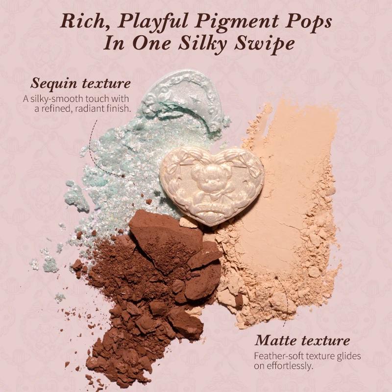 [NOUVEAU] Palette de maquillage 6 couleurs Flower Knows The Sweetie Bear Collection