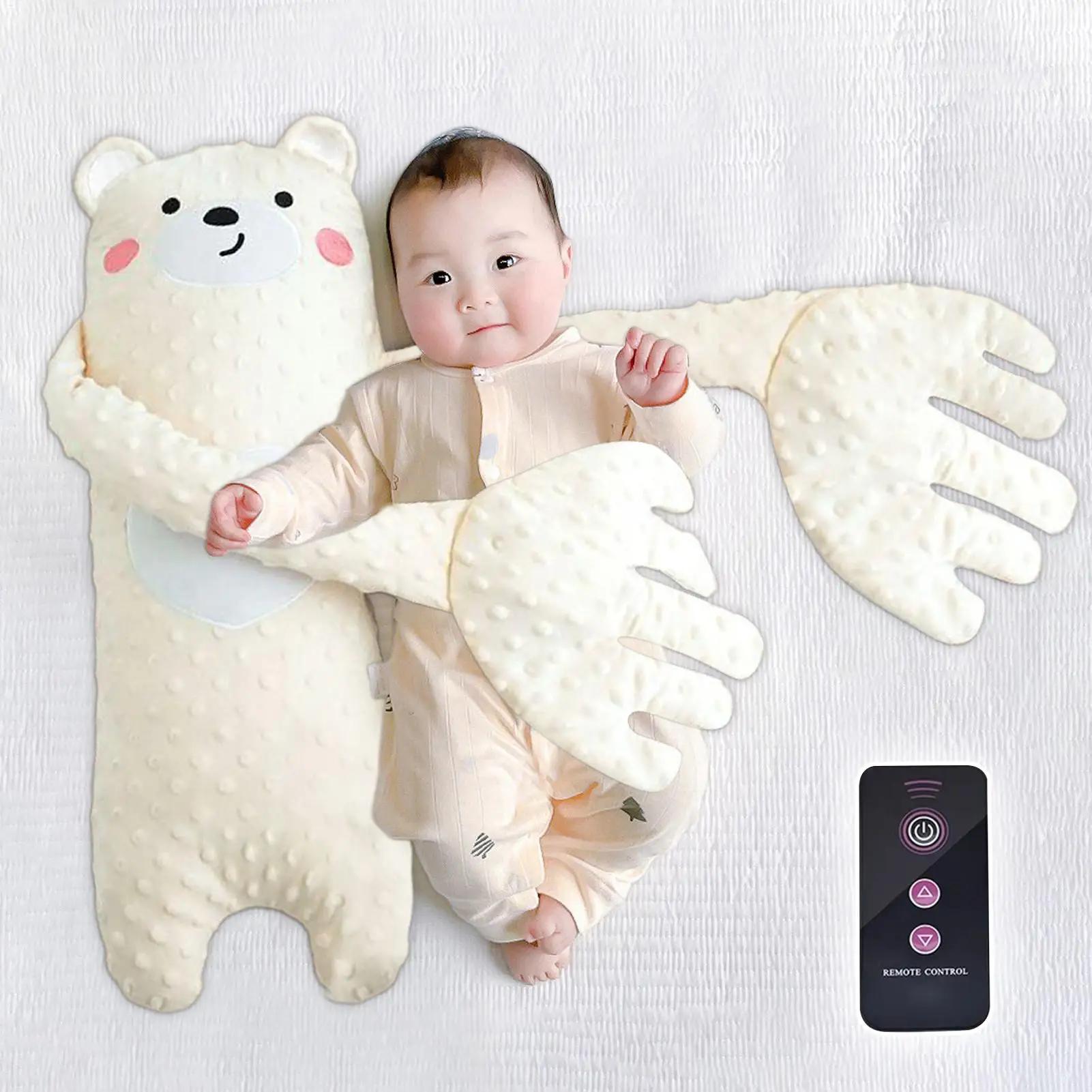 Coussin de Sommeil pour Bébé avec Fonction Apaisante, Anti-Surprise, Jouet pour Tout-Petits avec Tél