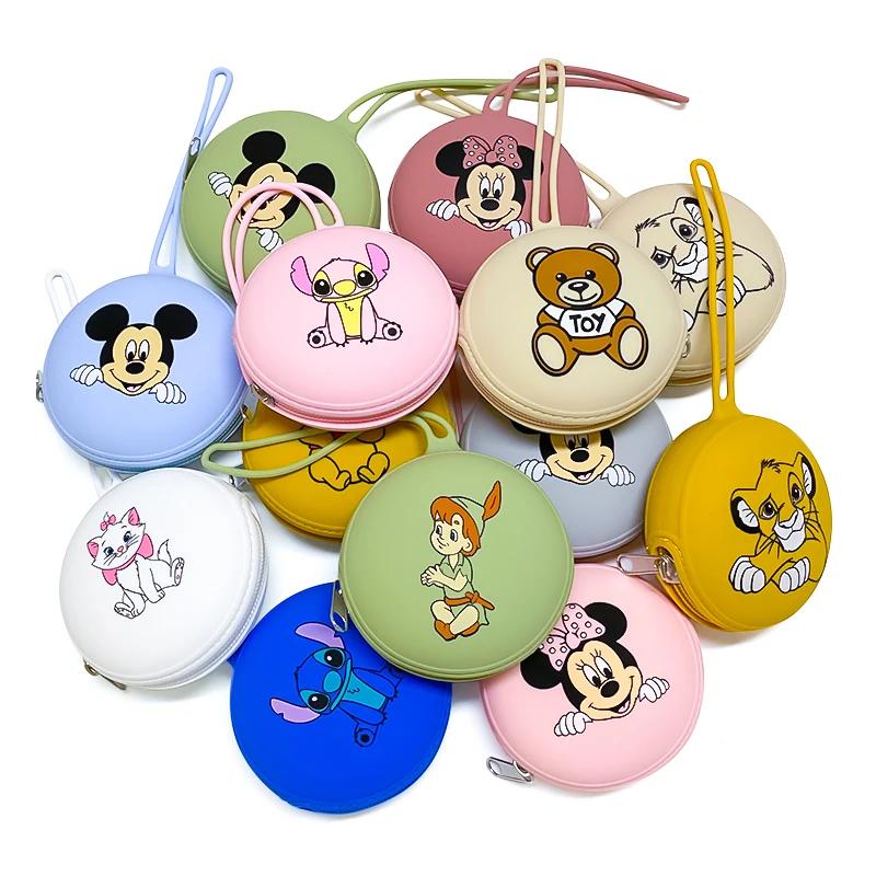 1 pièces Disney Silicone bébé mamelon sac est facile à transporter Silicone bébé de qualité alimenta