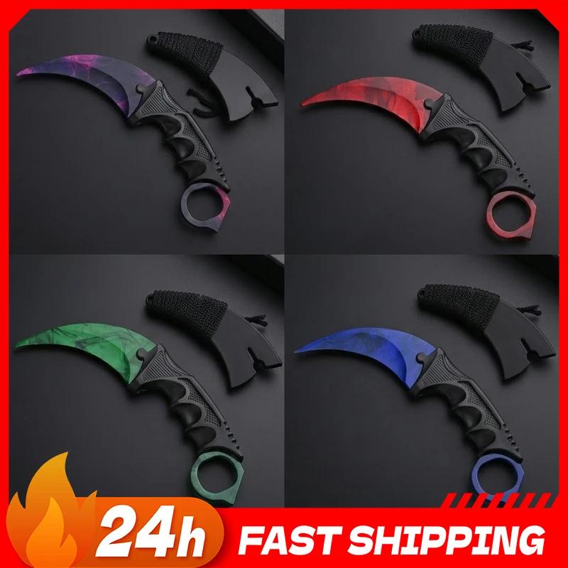 Couteaux à griffes en alliage de 18,8 cm, 4 styles, modèle Karambit Doppler Seiko, accessoires de je