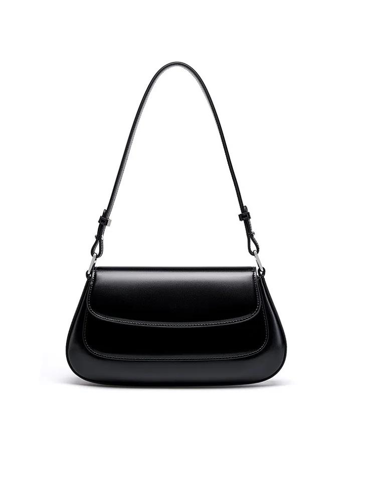 Sac à bandoulière en cuir véritable pour femmes, sac à bandoulière quotidien pour dames, sac de sell