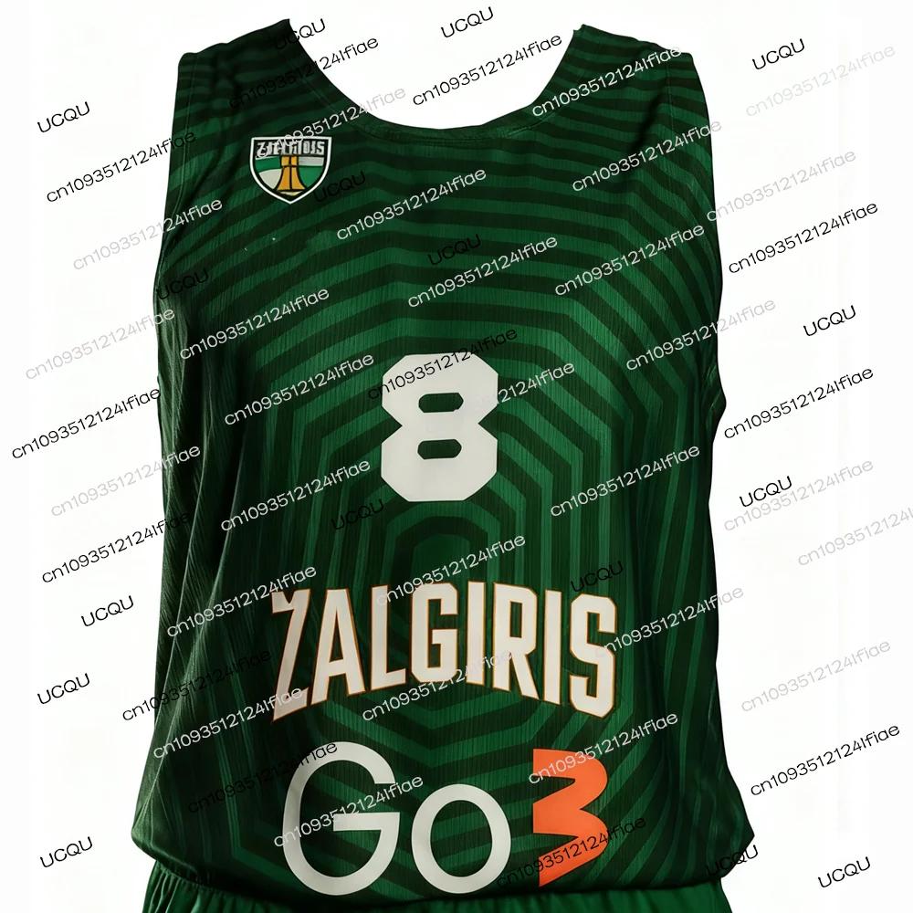 Maillot de basket-ball de compétition européenne Zalgiris Kaunas 2026 - Kit de maillot de basket-bal