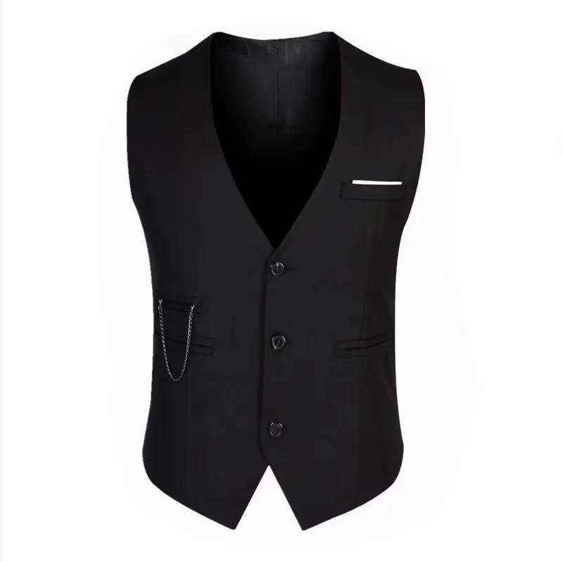 7XL haute qualité robe gilets pour hommes coupe ajustée hommes costume Gilet Homme Gilet Homme décon